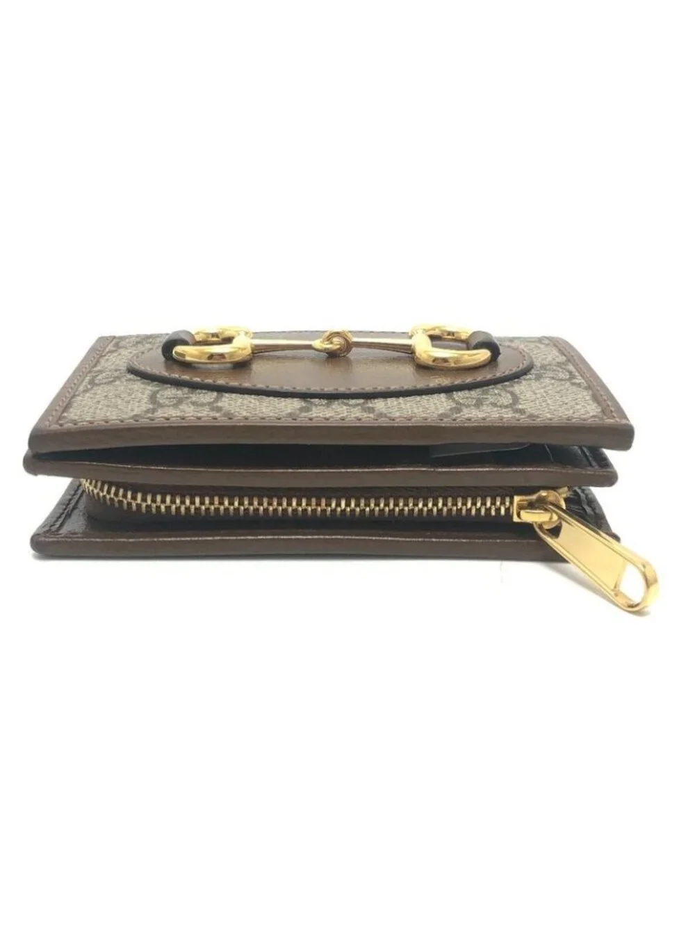 Gucci Bifold Wallet Horsebit GG Supreme Canvas Brown - Picture 6 of 9